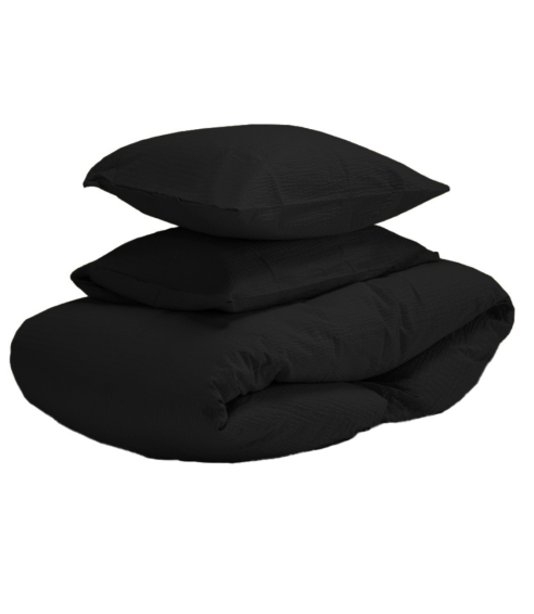 Komplet pościeli z kory „Kora Black“. Pościel bawełniana
