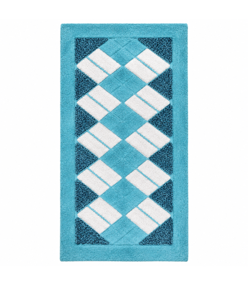Dywan "Blue Diamond Mosaic Rug". Maty łazienkowe
