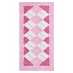 Dywan "Rose Diamond Mosaic Rug". Maty łazienkowe, 70x140 cm. Prostokątny różowy dywan z centralnym wzorem z jasnoróżowych i białych prostokątów, otoczony intensywną różową ramką. Dywan "Rose Diamond Mosaic Rug". Maty łazienkowe, 70x140 cm. Prostokątny różowy dywan z centralnym wzorem z jasnoróżowych i białych prostokątów, otoczony intensywną różową ramką.