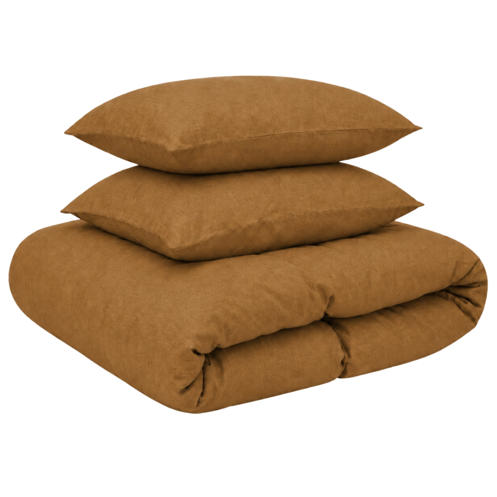 Pościel lniana „Linen Mustard“. Pościel 150x200, 140x200 cm, 150x200 cm, 160x200 cm, 180x200 cm, 200x200 cm, 200x220 cm, 220x240 cm. Musztardowo-brązowy komplet pościeli z subtelnym tonalnym wzorem. Pościel lniana „Linen Mustard“. Pościel 150x200, 140x200 cm, 150x200 cm, 160x200 cm, 180x200 cm, 200x200 cm, 200x220 cm, 220x240 cm. Musztardowo-brązowy komplet pościeli z subtelnym tonalnym wzorem.
