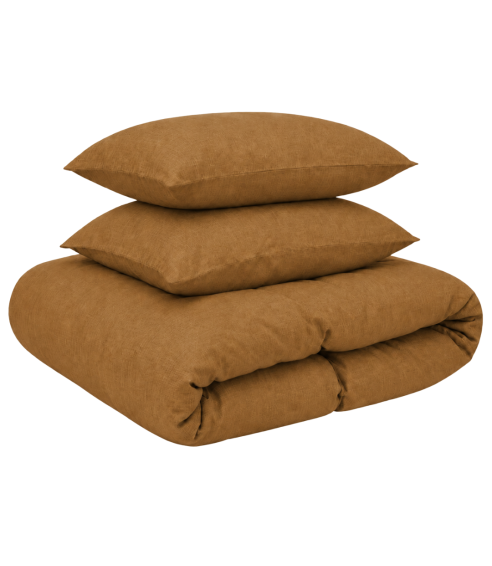 Pościel lniana „Linen Mustard“. Pościel Lniana