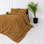 Pościel lniana „Linen Mustard“. Pościel 150x200, 140x200 cm, 150x200 cm, 160x200 cm, 180x200 cm, 200x200 cm, 200x220 cm, 220x240 cm. Głęboki brązowo-musztardowy komplet pościeli o nowoczesnym i spokojnym designie. Pościel lniana „Linen Mustard“. Pościel 150x200, 140x200 cm, 150x200 cm, 160x200 cm, 180x200 cm, 200x200 cm, 200x220 cm, 220x240 cm. Głęboki brązowo-musztardowy komplet pościeli o nowoczesnym i spokojnym designie.