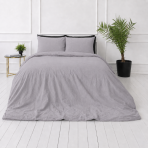 Pościel lniana „Linen Pearl“. Pościel 150x200, 140x200 cm, 150x200 cm, 160x200 cm, 180x200 cm, 200x200 cm, 200x220 cm, 220x240 cm. Pastelowy szaro-fioletowy komplet pościeli do minimalistycznej sypialni. Pościel lniana „Linen Pearl“. Pościel 150x200, 140x200 cm, 150x200 cm, 160x200 cm, 180x200 cm, 200x200 cm, 200x220 cm, 220x240 cm. Pastelowy szaro-fioletowy komplet pościeli do minimalistycznej sypialni.