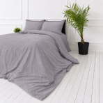 Pościel lniana „Linen Pearl“. Pościel 150x200, 140x200 cm, 150x200 cm, 160x200 cm, 180x200 cm, 200x200 cm, 200x220 cm, 220x240 cm. Delikatnie szary komplet pościeli z lawendowym odcieniem i eleganckim designem. Pościel lniana „Linen Pearl“. Pościel 150x200, 140x200 cm, 150x200 cm, 160x200 cm, 180x200 cm, 200x200 cm, 200x220 cm, 220x240 cm. Delikatnie szary komplet pościeli z lawendowym odcieniem i eleganckim designem.