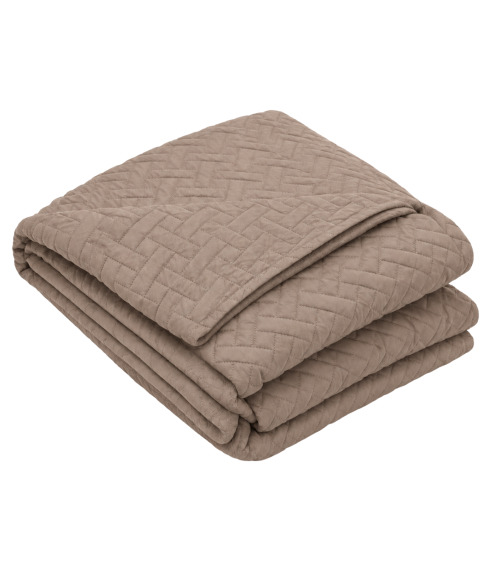 Narzuta „Bedspread Latte“. Pledy