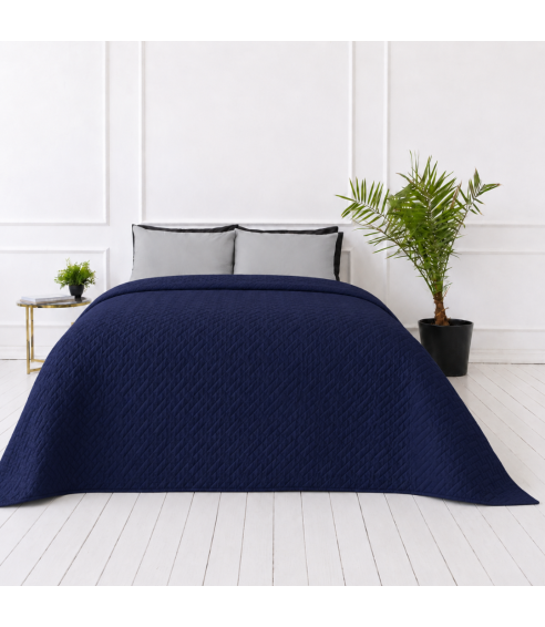 Narzuta „Bedspread Navy“. Pledy