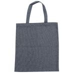 Torba na zakupy "Urban Denim". Ciemnoszara torba na zakupy z gładkim jednolitym materiałem.