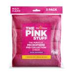 Szmatka „Pink stuff microfibre“. Ścierki kuchenne, 30x30 cm. Miękka różowa ściereczka z mikrofibry do skutecznego i delikatnego czyszczenia, idealna do różnych powierzchni i odkurzania.