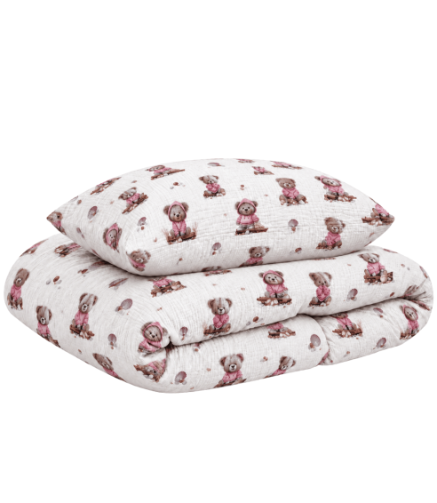 Pościel muślinowa "Fluffy Bear muslin“. Pościel Dla Dzieci