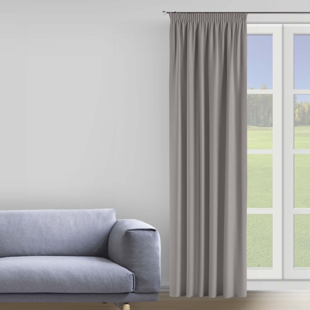 Zasłony nocne "Gray". Zasłony, 150x275 cm. Eleganckie szare zasłony, idealnie komponujące się z nowoczesnym lub klasycznym wystrojem.