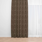 Zasłony nocne "Green baroque curtain". Zasłony, 140x250 cm. Zielona zasłona z misternym wzorem żakardowym, dodająca świeżości i elegancji każdemu pomieszczeniu.