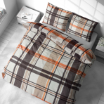 Poszewki na poduszki „Brownstone Grid“. Poszewka na poduszkę 50x70 Poszewki na poduszki „Brownstone Grid“. Poszewka na poduszkę 50x70