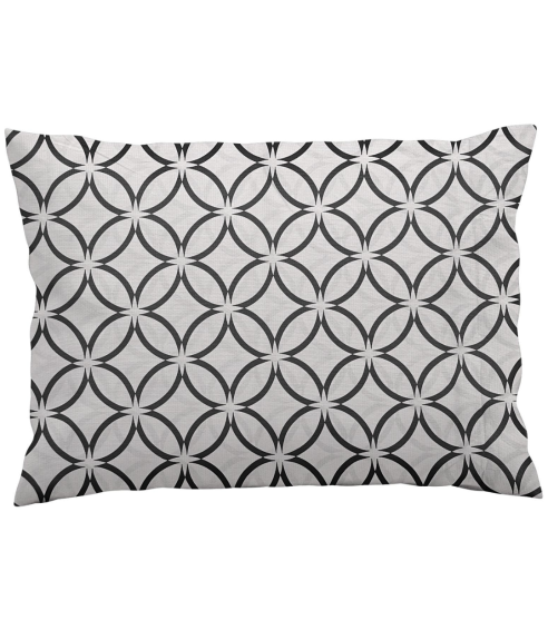 Poszewki na poduszki „Grey Retro Rings“. Poszewka na poduszkę 50x70