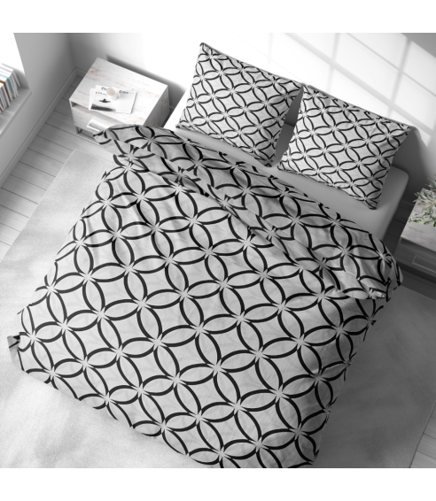 Poszewki na poduszki „Grey Retro Rings“. Poszewka na poduszkę 50x70
