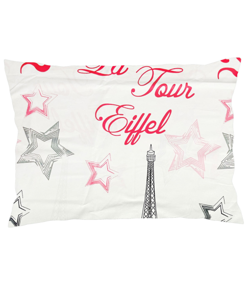 Poszewka na poduszkę „Eiffel red“. Poszewka na poduszkę 50x70