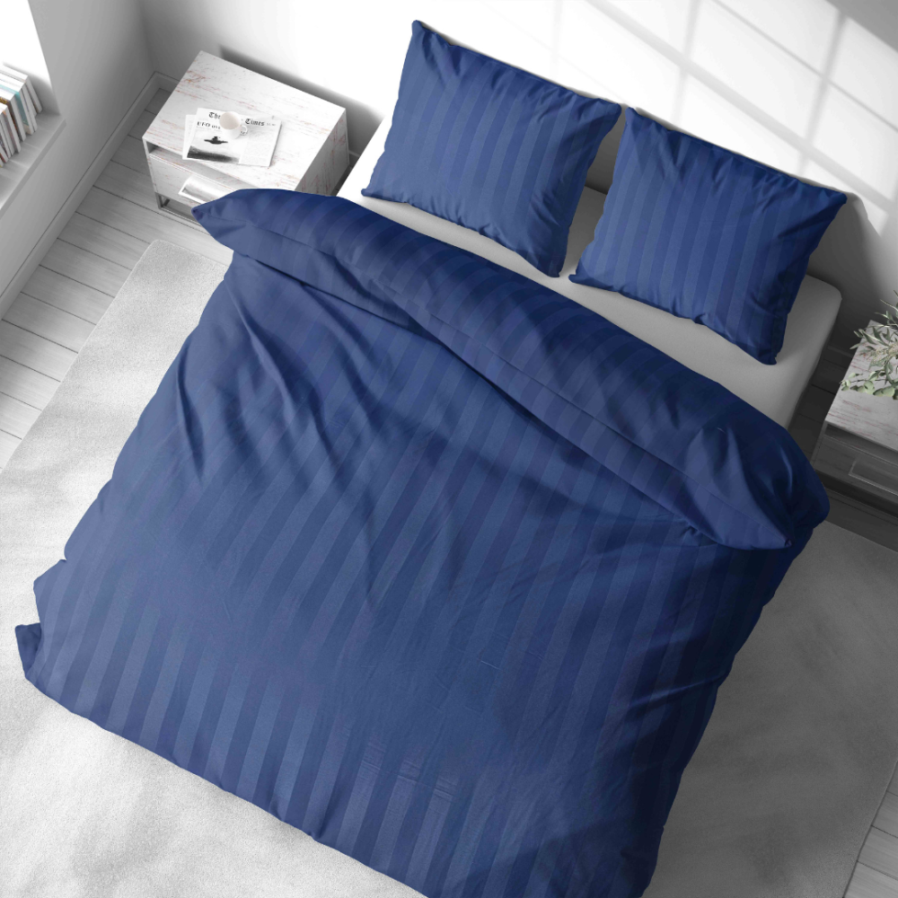 Poszewki na poduszki "Dark Blue Stripes"