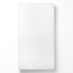 Prześcieradło bez gumy "White Stripes". Prześcieradło bez gumki, 150x220 cm, 200x220 cm, 220x260 cm. Miękkie białe prześcieradło bez gumki z subtelnymi paskami doskonale pasuje do każdego stylu dekoracji.