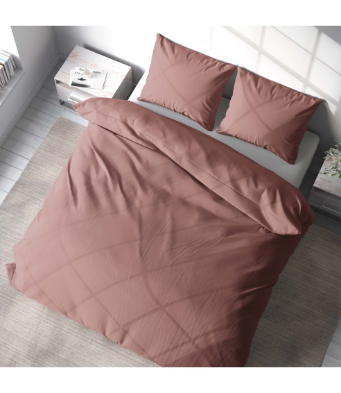 Komplet pościeli "Ash rose dark". Pościel hotelowa