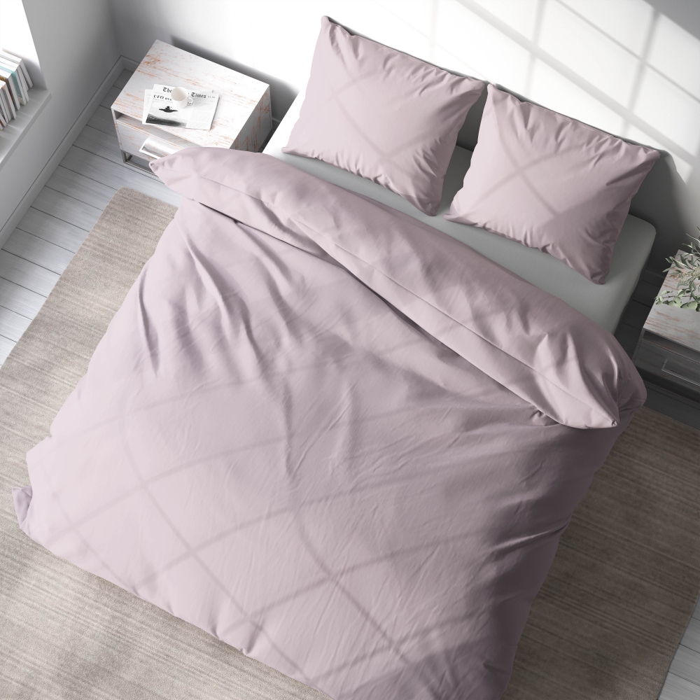 Pościel bawełniana „Ash rose“. Pościel hotelowa, 140x200 cm, 160x200 cm, 200x200 cm, 200x220 cm, 220x240 cm. Stylowy zestaw pościeli ash rose, dodający wyrafinowania do sypialni.