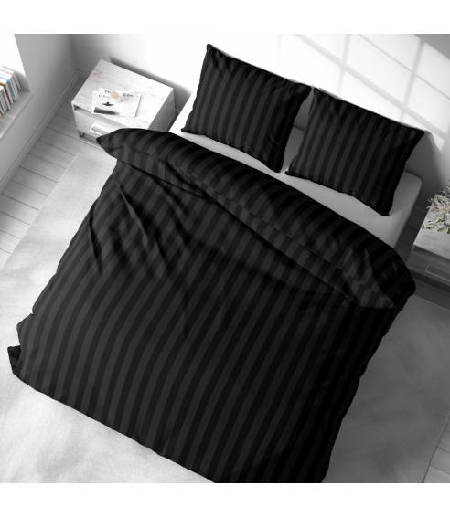 Komplet pościeli „Black Stripes“. Komplety pościeli 140x200