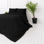 Komplet pościeli „Black Stripes“. Czarna pościel, 140x200 cm, 150x200 cm, 160x200 cm, 180x200 cm, 200x200 cm, 200x220 cm. Wyszukany czarny zestaw pościeli z odważnymi wzorami pasków, idealny do współczesnego i szykownego wyglądu Komplet pościeli „Black Stripes“. Czarna pościel, 140x200 cm, 150x200 cm, 160x200 cm, 180x200 cm, 200x200 cm, 200x220 cm. Wyszukany czarny zestaw pościeli z odważnymi wzorami pasków, idealny do współczesnego i szykownego wyglądu