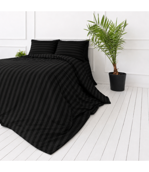Komplet pościeli „Black Stripes“. Pościel hotelowa