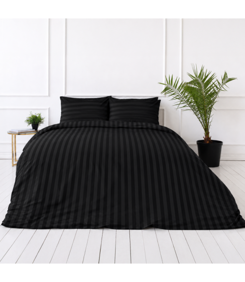 Komplet pościeli „Black Stripes“. Pościel hotelowa