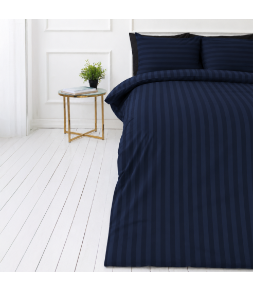 Komplet pościeli „Dark Blue Stripes“. Pościel hotelowa