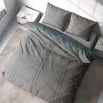 Komplet pościeli "Gigagrid". Komplety pościeli 140x200, 140x200 cm, 150x200 cm, 160x200 cm, 180x200 cm, 200x200 cm, 200x220 cm