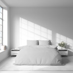 Komplet pościeli "Gray morn". Szara pościel, 140x200 cm, 150x200 cm, 160x200 cm, 180x200 cm, 200x200 cm, 200x220 cm, 220x240 cm. Elegancki jasnosrebrnoszary komplet pościeli bez wzorów