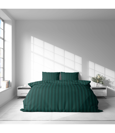 Komplet pościeli „Green Stripes“. Komplety pościeli 140x200