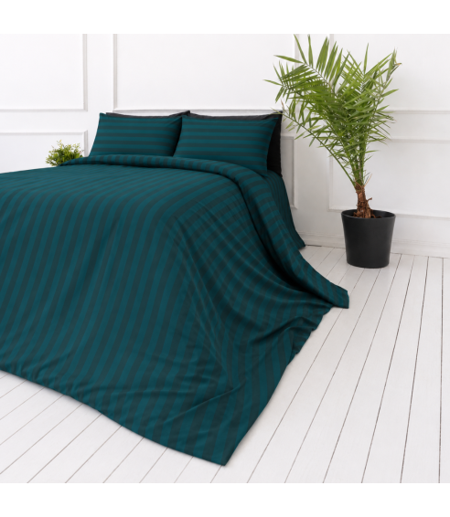 Komplet pościeli „Green Stripes“. Pościel hotelowa