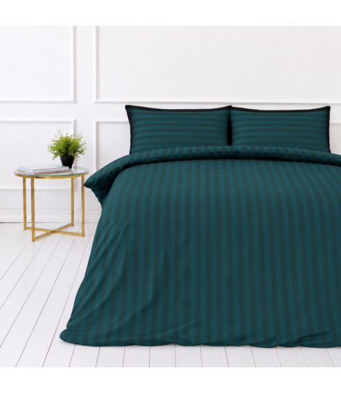 Komplet pościeli „Green Stripes“. Pościel hotelowa