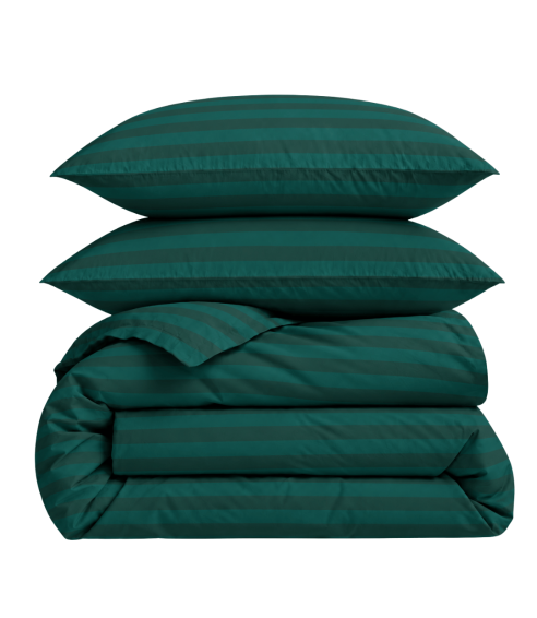 Komplet pościeli „Green Stripes“. Pościel hotelowa