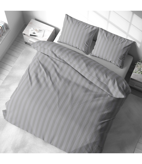 Komplet pościeli „Grey Stripes“. Komplety pościeli 140x200