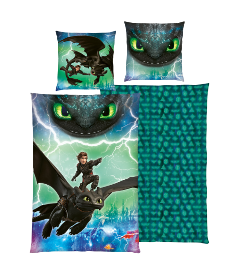 Pościel bawełniana „How to train your dragon“. Pościel bawełniana