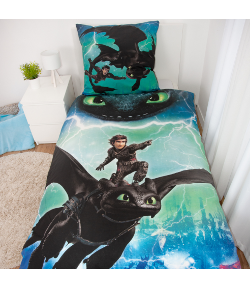 Pościel bawełniana „How to train your dragon“. Pościel bawełniana