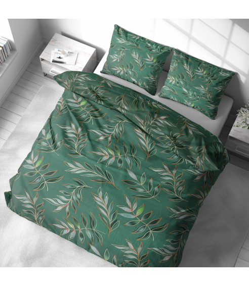 Pościel bawełniana „Jade Leaves“. Pościel bawełniana