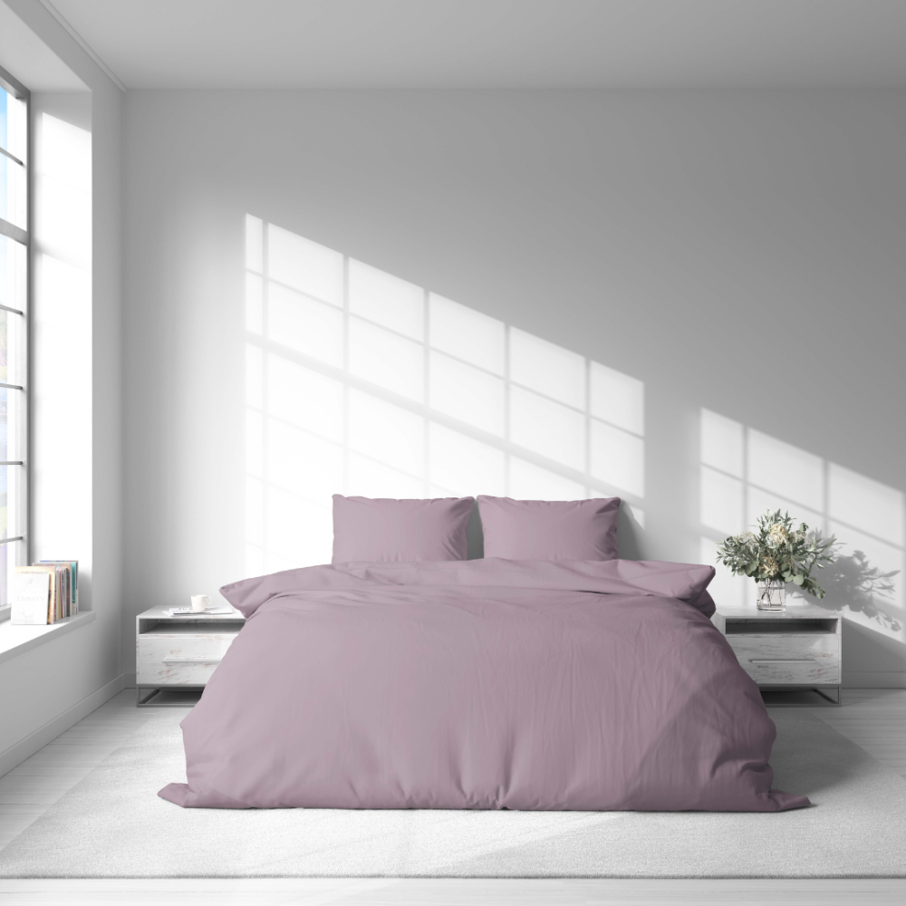 Pościel bawełniana „Keepsake Lilac“. Pościel bawełniana, 140x200 cm, 200x200 cm, 200x220 cm. Elegancki kolor lawendy i subtelny design idealnie pasują do każdego wnętrza.