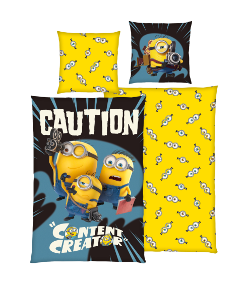 Pościel bawełniana „Minions“. Pościel bawełniana