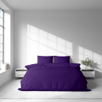Komplet pościeli "Pansy". Pościel hotelowa, 140x200 cm, 160x200 cm, 200x200 cm, 200x220 cm, 220x240 cm. Wyszukany ciemnofioletowy zestaw pościeli, zaprojektowany, aby stworzyć spokojną i stylową atmosferę w twoim pokoju.