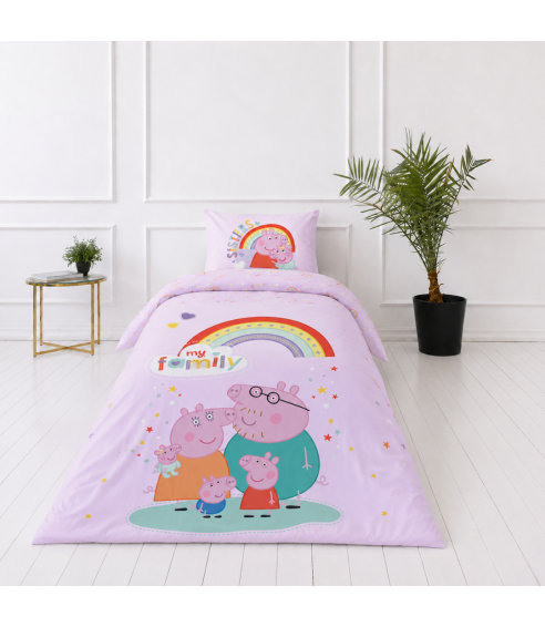 Pościel bawełniana „Peppa Pig“. Pościel bawełniana