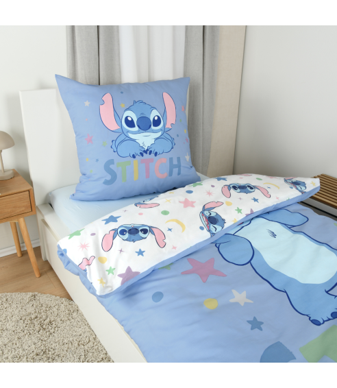 Pościel bawełniana „Stitch Blue“. Pościel bawełniana