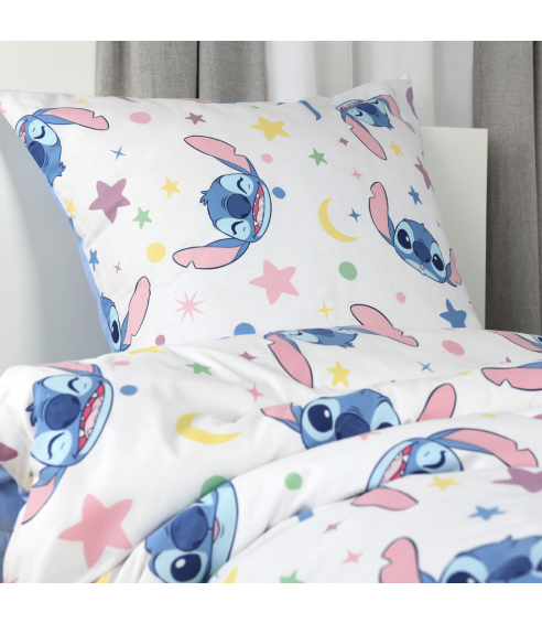 Pościel bawełniana „Stitch Blue“. Pościel bawełniana