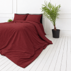 Pościel perkal „Sun-dried Tomato Percale“. Pościel 150x200, 140x200 cm, 150x200 cm, 160x200 cm, 180x200 cm, 200x200 cm, 200x220 cm, 220x240 cm. Poszwa na kołdrę w głębokiej czerwieni, bez motywów dekoracyjnych. Pościel perkal „Sun-dried Tomato Percale“. Pościel 150x200, 140x200 cm, 150x200 cm, 160x200 cm, 180x200 cm, 200x200 cm, 200x220 cm, 220x240 cm. Poszwa na kołdrę w głębokiej czerwieni, bez motywów dekoracyjnych.