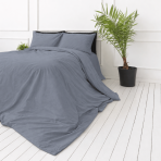 Pościel perkal „Tradewinds Percale“. Pościel 150x200, 140x200 cm, 150x200 cm, 160x200 cm, 180x200 cm, 200x200 cm, 200x220 cm, 220x240 cm. Niebieskoszara poszwa na kołdrę bez motywów dekoracyjnych. Pościel perkal „Tradewinds Percale“. Pościel 150x200, 140x200 cm, 150x200 cm, 160x200 cm, 180x200 cm, 200x200 cm, 200x220 cm, 220x240 cm. Niebieskoszara poszwa na kołdrę bez motywów dekoracyjnych.