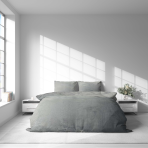 Pościel z pluszu „Minky Grey Solid“. Komplety pościeli 200x220, 200x220 cm. Szara pościel w monochromatycznej palecie, idealna do minimalistycznego wnętrza.