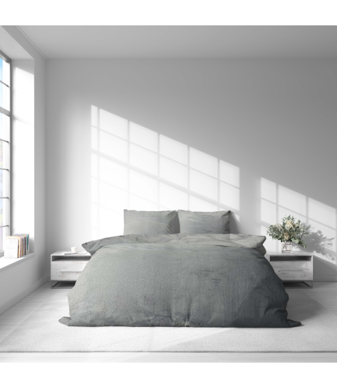 Pościel z pluszu „Minky Grey Solid“. Komplety pościeli 200x220