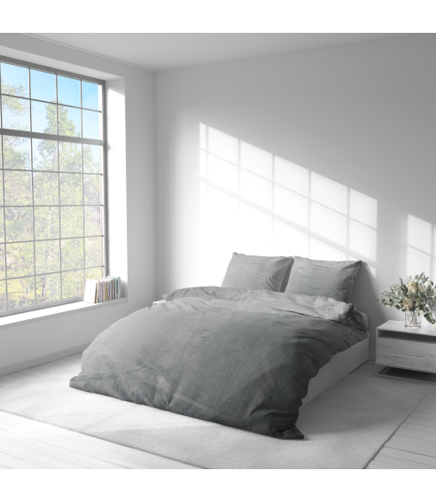 Pościel z pluszu „Minky Grey Solid“. Komplety pościeli 200x220