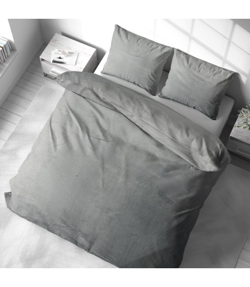 Pościel z pluszu „Minky Grey Solid“. Komplety pościeli 200x220